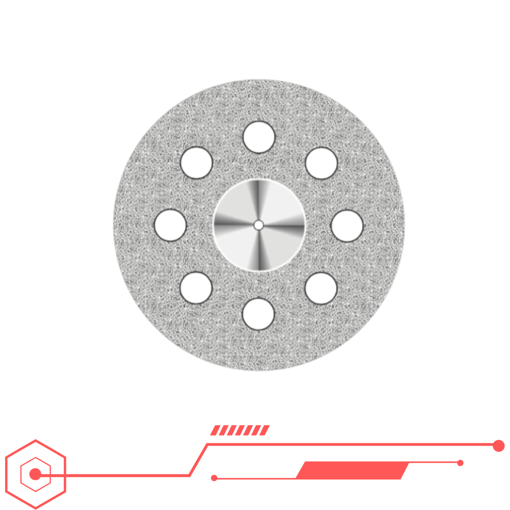 Disque diamanté SUPERFLEX Edenta : grains très fins, fins et standards