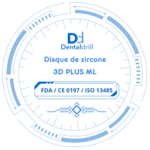 Disques zircone Dentaldrill 3D plus ML A2