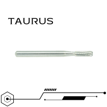 Fraise Taurus turbine - Tungstène, cylindrique, 4 diamètres, 5 pcs