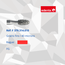Fraise FG Edenta egg / football / ovoïde – instrument rotatif pour soins dentaires