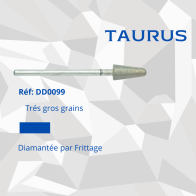 Fraise Diamantée Frittée Taurus - gros Grains, Métaux Dentaires