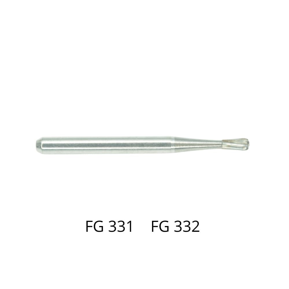 Fraise excavation poire carbure monobloc ISO 233 instrumentation rotative dentaire.