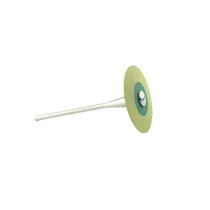 Polissoir diamanté gris de forme conique pour la finition de prothèses en zircone et céramique dentaire.