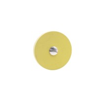 Polissoir diamanté extra-fin de forme roue pour la finition de prothèses en zircone et céramique dentaire.