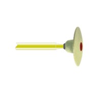La pierre diamantée lentille 13 mm x 2 mm :  pour le disilicate